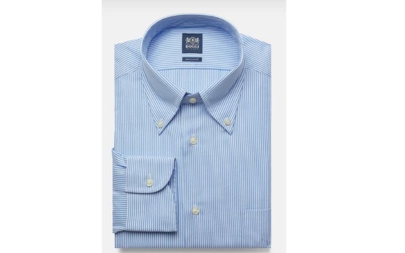 Boggi - Camicia a strisce azzurre e bianche