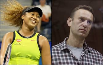 la tennista Naomi Osaka e il dissidente russo Alexei Navalny