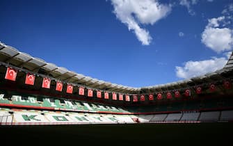 A general view of the Buyuksehir Belediyesi stadium in Konya on June 7, 2019 on the eve of the Euro 2020 football qualification match between Turkey and France. (Photo by FRANCK FIFE / AFP)        (Photo credit should read FRANCK FIFE/AFP via Getty Images)