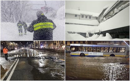 Maltempo, neve e piogge al Nord. Paesi isolati in Val d'Aosta