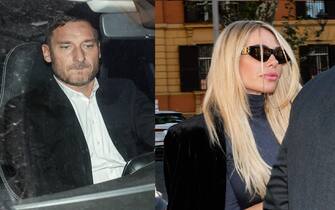 Francesco Totti leaves the Civil Court after the hearing on the case, against Ilary Blasi, on the re-appropriation to the possession of shoes, jewelry and bags, Rome, Italy, 11 November 2022. ANSA/GIUSEPPE LAMI
