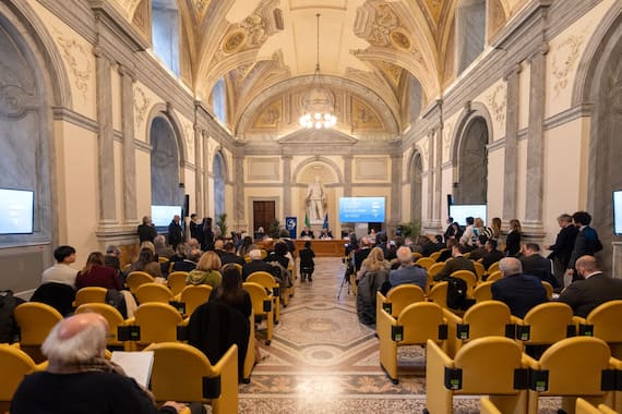 La conferenza stampa della mostra Etruschi e Veneti. Acque, culti e santuari. Crediti: Foto di E. A. Minerva e A. Sbaffi - Ministero della Cultura