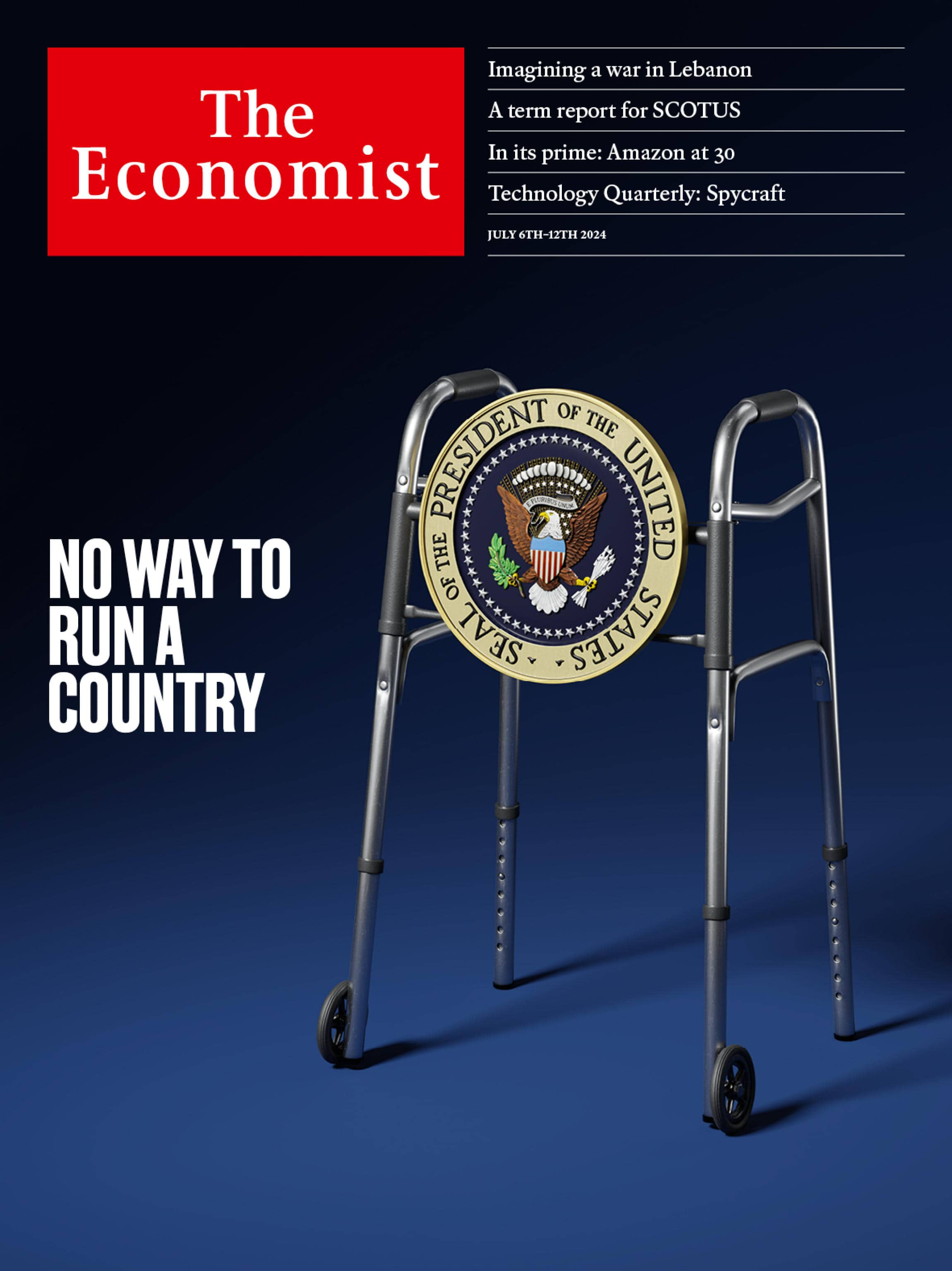 La copertina di The Economist. Per il settimanale britannico, è giunto il momento che Joe Biden si ritiri dalla corsa alla Casa Bianca. "Il dibattito presidenziale è stato terribile per Joe Biden - scrive la rivista - È stata un'agonia vedere un uomo anziano confuso lottare per ricordare parole e fatti. La sua incapacità di sostenere un'argomentazione contro un avversario debole è stata scoraggiante. Ma l'operazione della sua campagna per negare ciò che decine di milioni di americani hanno visto con i propri occhi è più tossica di entrambe, perché la sua disonestà provoca disprezzo".
X/ THE ECONOMIST
+++ATTENZIONE LA FOTO NON PUO' ESSERE PUBBLICATA O RIPRODOTTA SENZA L'AUTORIZZAZIONE DELLA FONTE DI ORIGINE CUI SI RINVIA+++ NPK +++