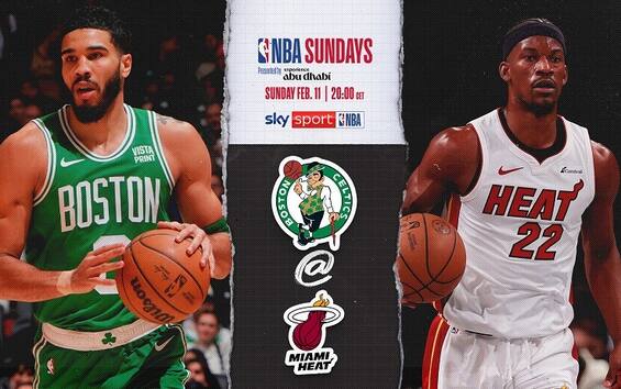 NBA Sundays Miami Heat Boston Celtics orari e dove vedere in streaming Sky Sport