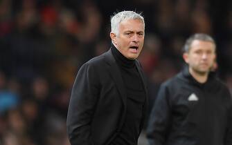 José Mourinho sulla panchina del Manchester United