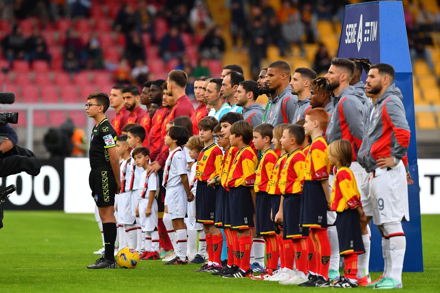 Lecce-Milan schierate