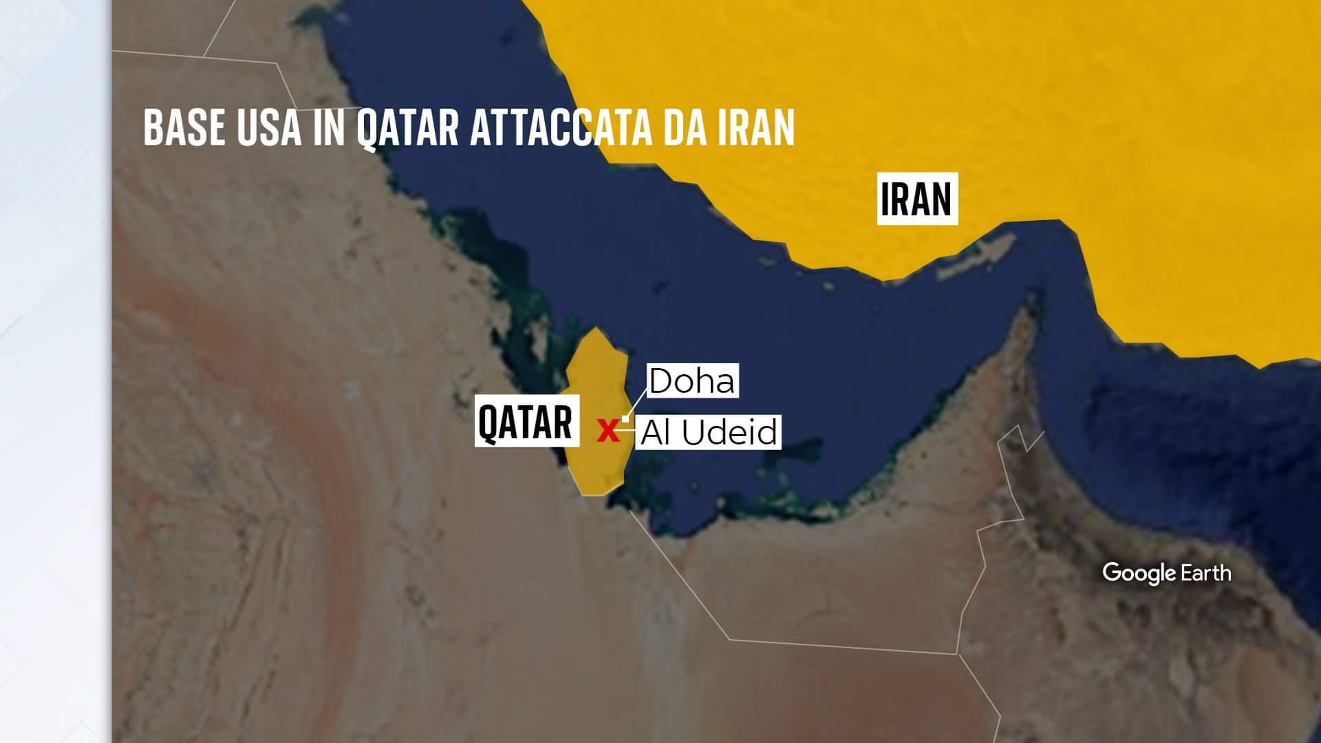 La base americana attaccata in Qatar