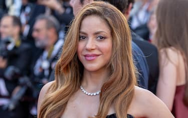 CANNES, FRANCE - MAY 25: Singer Shakira attends the screening of "Elvis" during the 75th annual Cannes film festival at Palais des Festivals on May 25, 2022 in Cannes, France. (Photo by Marc Piasecki/FilmMagic)
