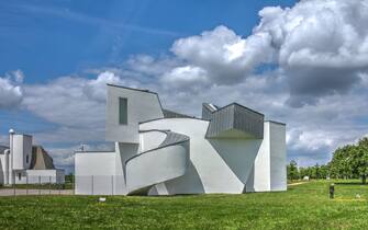 Weil Am Rhein, Germany - May 17, 2015: Vitra Design Museum designed by Frank Gehry on May 17, 2015. The Vitra Design Museum is an internationally renowned, privately owned museum for design outside the city of Basel in Switzerland, but in Germany.