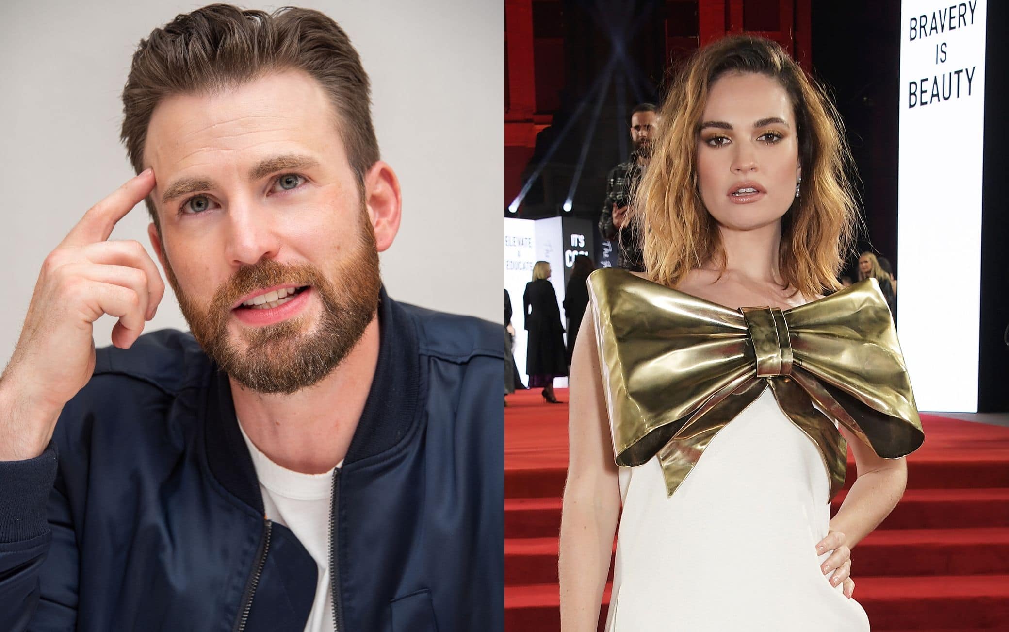 Chris Evans e Lily James beccati insieme: è nata una nuova coppia?