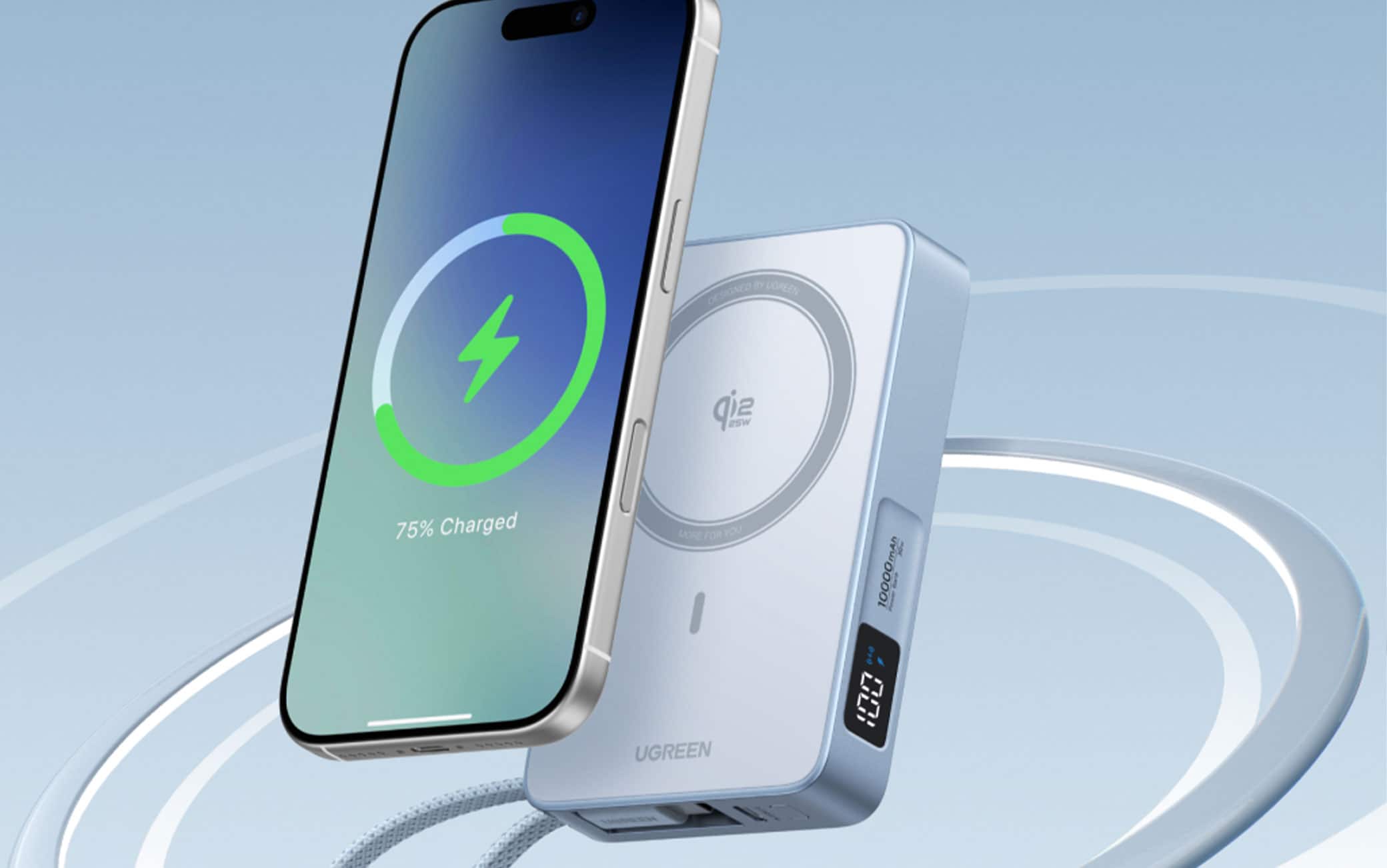 MagFlow Magnetic Power Bank da 10.000 mAh 25W MagFlow Magnetic Power Bank da 10.000 mAh 25W