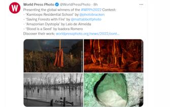 Il tweet del World Press Photo
