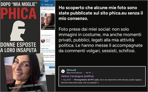 dopo mia moglie sbuca il sito phica 3 politiche pd nostre foto rubate frasi sessiste