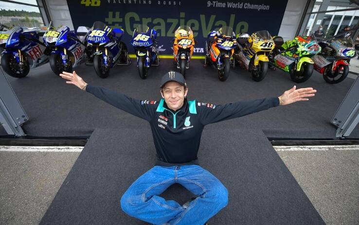 Valentino Rossi tutte le moto della carriera del Dottore in MotoGP. FOTO Sky Sport