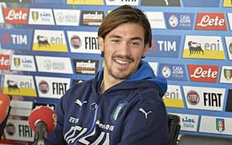 Italy's defender Alessio Romagnoli  during a press conference at Coverciano Sport Center, near Florence, 8 November 2016. ANSA/ MAURIZIO DEGL'INNOCENTI