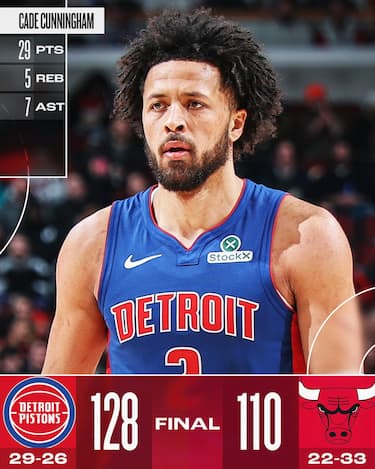 CHICAGO BULLS-DETROIT PISTONS 110-128