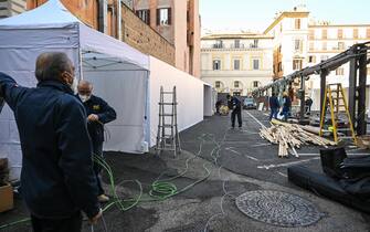 Lavori in corso seggi elezione presidente della Repubblica