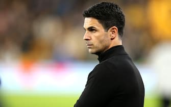 Arsenal manager Mikel Arteta during the Premier League match at Molineux, Wolverhampton. Picture date: Saturday November 12, 2022.