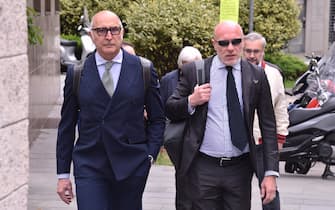 Claudio Salvagni (L) and Paolo Camporini (R), defense lawyers of Massimo Bossetti, arrive at the Bergamo court before the hearing for the defense to review the findings of the Yara Gambirasio case. Bergamo, Italy, 13 May 2024.
ANSA/MICHELE MARAVIGLIA