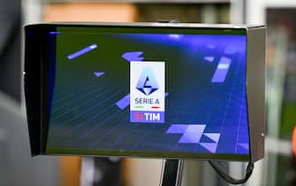 The VAR Monitor prior the italian soccer Serie A match between Udinese Calcio vs Cagliari Calcio on february 18, 2024 at the Bluenergy stadium in Udine, Italy. ANSA/Ettore Griffoni