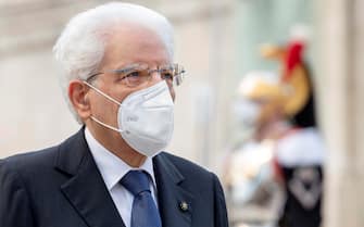 Il presidente della Repubblica Sergio Mattarella durante la festa della Repubblica, 2 giugno 2021