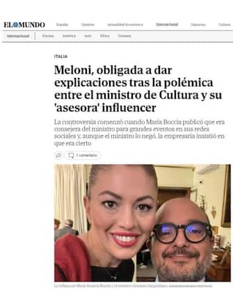 gennaro sangiuliano boccia giornali esteri Il caso Sangiuliano-Boccia sulla stampa estera, 06 settembre 2024.
WEB
+++ATTENZIONE LA FOTO NON PUO' ESSERE PUBBLICATA O RIPRODOTTA SENZA L'AUTORIZZAZIONE DELLA FONTE DI ORIGINE CUI SI RINVIA+++ NPK +++