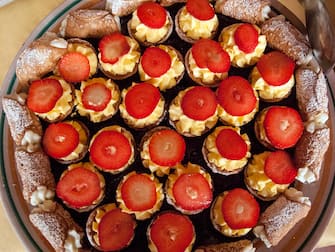 NOTO, SICILY - MAY 18:  Local pastries on May 18, 2019 in Noto Sicily. (Photo by Santi Visalli/Getty Images)