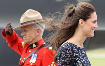 OTTAWA, ON - JUNE 30:  Catherine, Duchess of Cambridge arrives at Macdonald-Cartier International Airport on June 30, 2011 in Ottawa, Canada. The newly married Royal Couple have arrived in Canada today for their first joint overseas tour. Ottawa is the start of a 12-day visit to North America which will take in some of the more remote areas of the country such as Prince Edward Island, Yellowknife and Calgary. The Royal couple will also join millions of Canadians to take part in tomorrow's Canada Day celebrations which mark Canada's 144th Birthday.  (Photo by Chris Jackson-Pool/Getty Images)