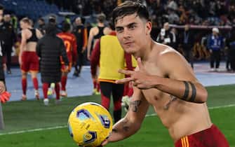 Roma's Paulo Dybala at the end of the Serie A soccer match between AS Roma and Torino FC at Olimpico stadium in Rome, Italy, 26 February 2024.   ANSA/MAURIZIO BRAMBATTI 