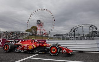 55 SAINZ Carlos (spa), Scuderia Ferrari SF-24, action during the Formula 1 MSC Cruises Japanese Grand Prix 2024, 4th round of the 2024 Formula One World Championship from April 5 to 7, 2024 on the Suzuka International Racing Course, in Suzuka, Japan