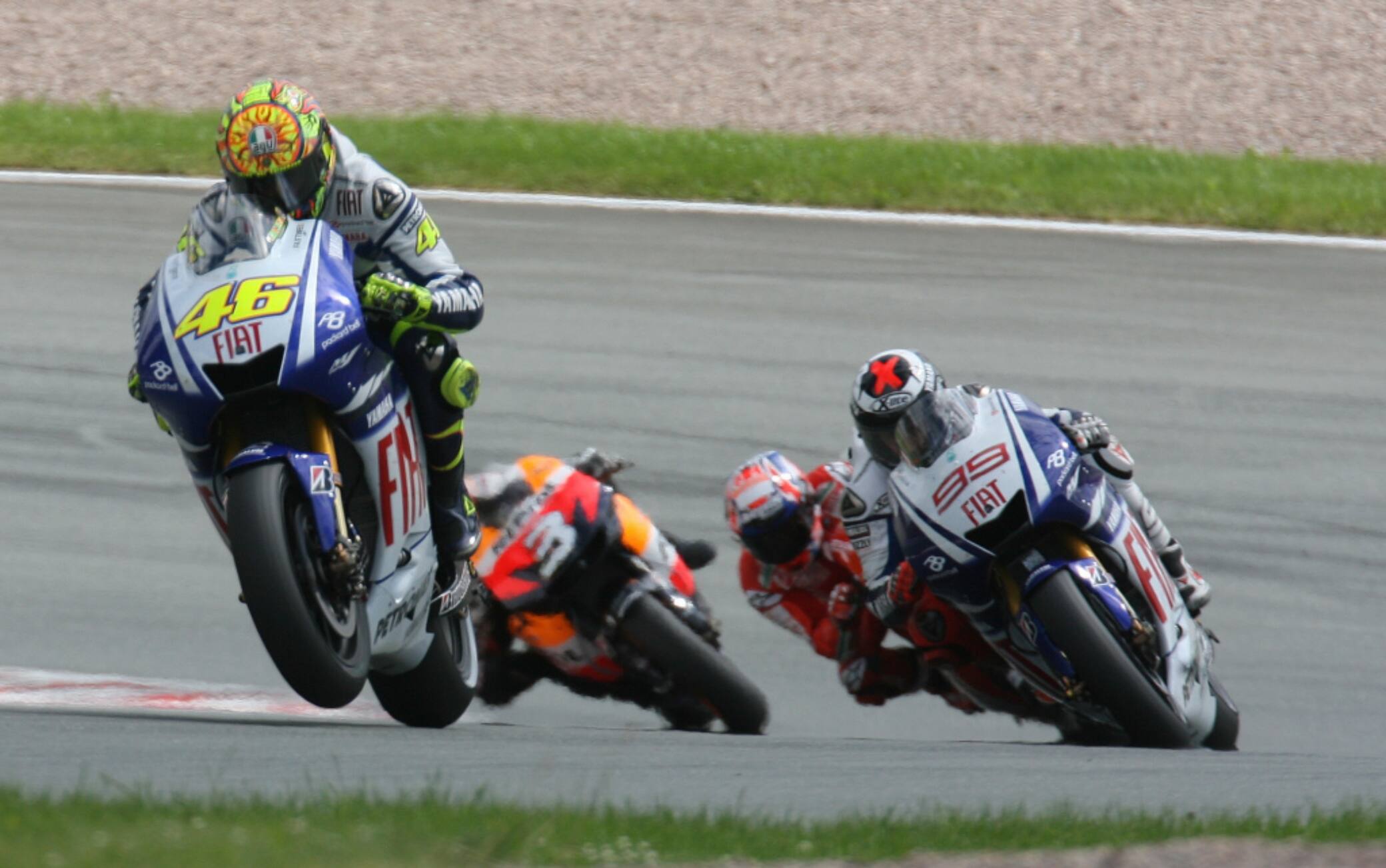 Rossi, Lorenzo, Stoner e Pedrosa (foto Motorsport)