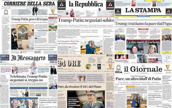 Le prime pagine dei quotidiani di oggi 20 maggio: la rassegna stampa