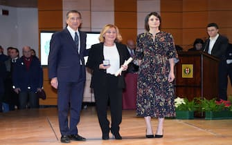 Milano - Consegna degli Ambrogini d'\'' Oro di parte del sindaco Giuseppe Sala e Elena Buscemi al Teatro Dal Verme, nella foto Medaglia D'\'' Oro Giovanna Di Rosa (Milano - 2024-12-07, Duilio Piaggesi) p.s. la foto e'\'' utilizzabile nel rispetto del contesto in cui e'\'' stata scattata, e senza intento diffamatorio del decoro delle persone rappresentate