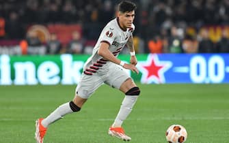 Piero Hincapie of Bayer Leverkusen during the Uefa Europa League semi final first leg match AS Roma v Bayer Leverkusen at Olimpico stadium in Rome, Italy, 02nd May, 2024. 
Mattia Vian  during  AS Roma vs Bayer 04 Leverkusen, Football Europa League match in Rome, Italy, May 02 2024