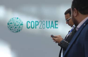 DUBAI, UNITED ARAB EMIRATES - DECEMBER 11: Participants attend day eleven of the UNFCCC COP28 Climate Conference as negotiations go into their final phase on December 11, 2023 in Dubai, United Arab Emirates. The COP28, which is running from November 30 through December 12, is bringing together stakeholders, including international heads of state and other leaders, scientists, environmentalists, indigenous peoples representatives, activists and others to discuss and agree on the implementation of global measures towards mitigating the effects of climate change. (Photo by Sean Gallup/Getty Images)