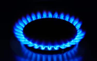 Gas Ring with Blue Flame