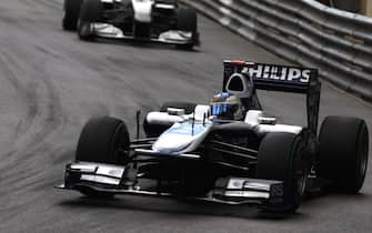 Monte Carlo, Monaco
16th May 2010
Rubens Barrichello, Williams FW32 Cosworth, retired, leads Michael Schumacher, Mercedes GP W01, 6th position. Action. 
World Copyright: Charles Coates/LAT Photographic
ref: Digital Image _26Y0025