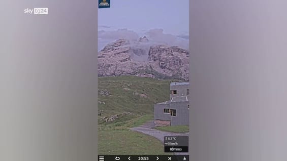 trentino nuova frana sul versante ovest di cima falkner