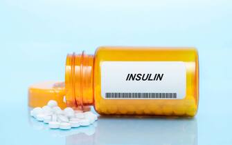 Insulin pill bottle, conceptual image