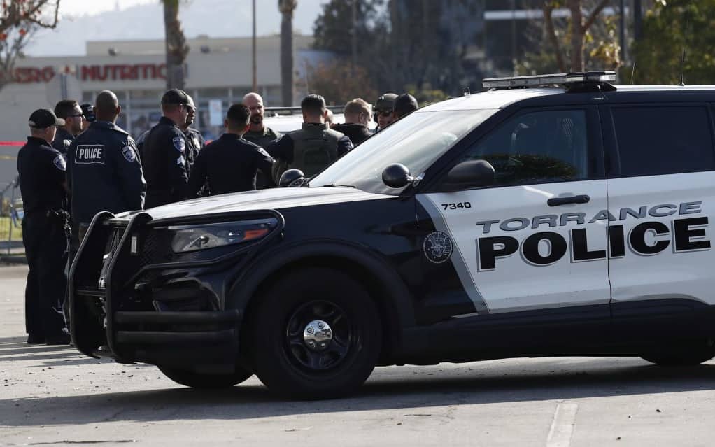 Il luogo dell'incidente a Los Angeles Il luogo dell'incidente a Los Angeles