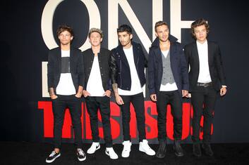 - New York, NY 8/26/13 - The World Premiere of Tri Star Pictures` "ONE DIRECTION: THIS IS US".  The film opens nationwide August 30, 2013.

-PICTURED: One Direction (Louis Tomlinson, Niall Horan, Zayn Malik, Liam Payne, Harry Styles)
-PHOTO by: Dave Allocca/Startraksphoto.com
-LOCATION: Ziegfeld Theatre
-DA9778983

Editorial - Rights Managed Image - Please contact www.startraksphoto.com for licensing fee

Startraks Photo
New York, NY
For licensing please call 212-414-9464 or email sales@startraksphoto.com