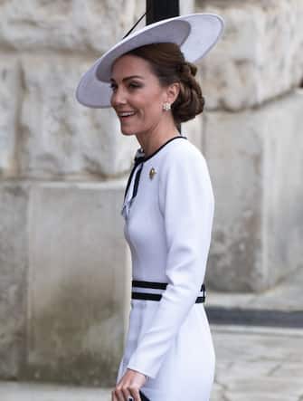 Catherine The Princess of Wales attends the The King's Birthday Parade at Horse Guards Parade, London, England, UK on Saturday 15 June, 2024., Credit:Justin Ng / Avalon
