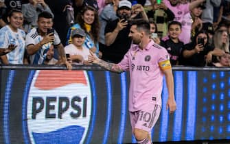 Inter Miami forward Lionel Messi (10) during a MLS match against LAFC, Sunday, September 3, 2023, at the BMO Stadium, in Los Angeles, CA. Inter Miami FC defeated LAFC 3-1. (Jon Endow/Image of Sport/Sipa USA)