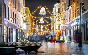 View of Oslo in the night, Norway