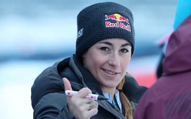 ZAUCHENSEE, AUSTRIA - JANUARY 12: Sofia Goggia of Team Italy competes during the Audi FIS Alpine Ski World Cup Women's Super G on January 12, 2024 in Zauchensee Austria. (Photo by Christophe Pallot/Agence Zoom/Getty Images)