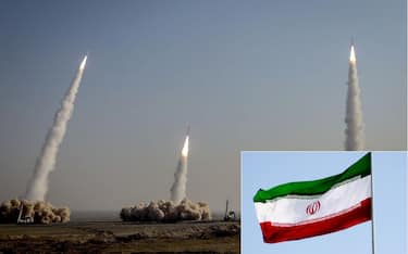 missili nucleari e bandiera iran