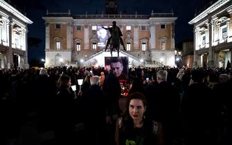 Fiaccolata a Roma per Navalny