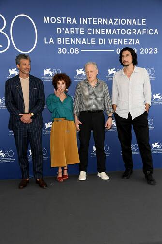 80th Venice Film Festival 2023, Photocall film “Ferrari”. Pictured: Michael Mann, Adam Driver, Patrick Dempsey, Daniela Piperno