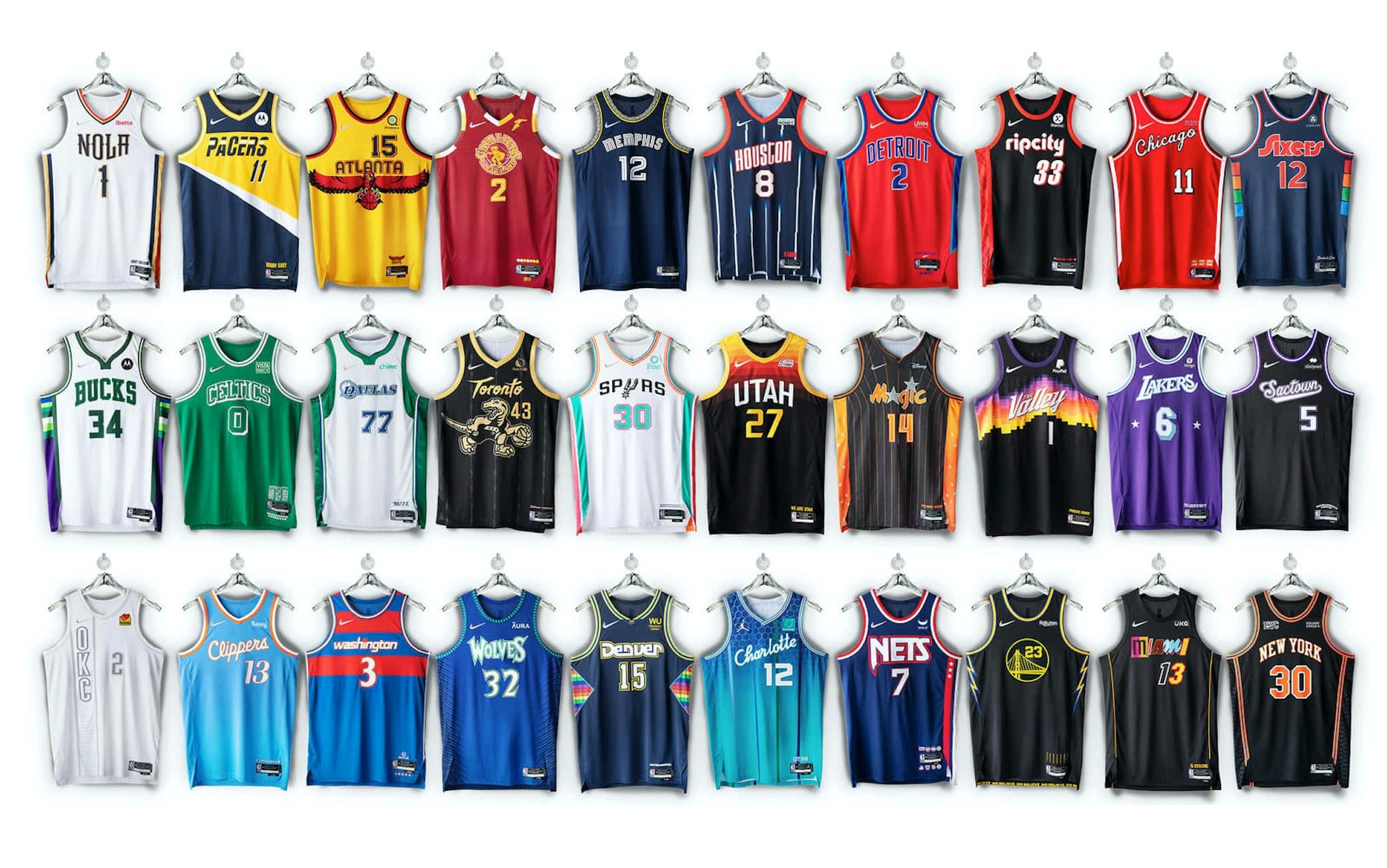 Nike 2021-2022 NBA City Edition Giannis Antetokounmpo Mixtape Milwaukee Bucks Authentic Jersey / 52