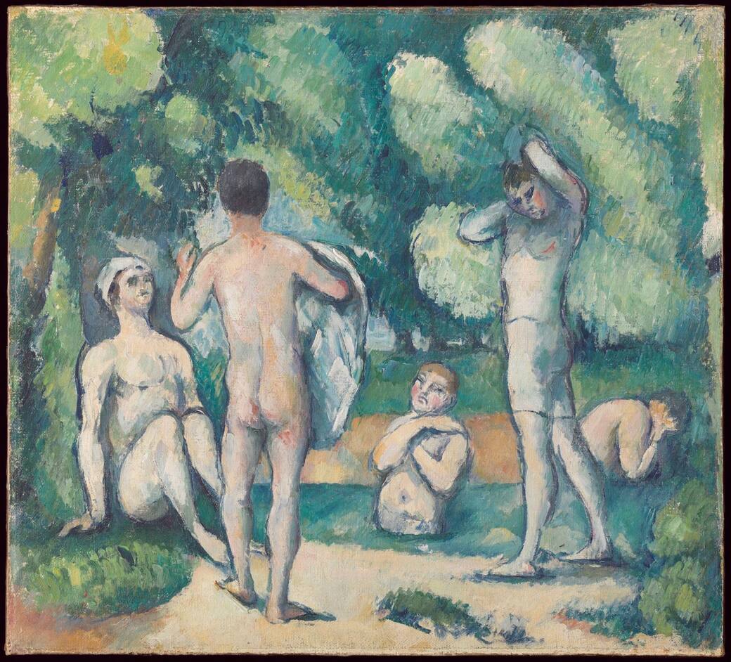  Paul Cézanne, Bagnanti, 1879 - 1880,  olio su tela. Detroit Institute of Arts, Lascito di Robert H. Tannahill, 70.162.